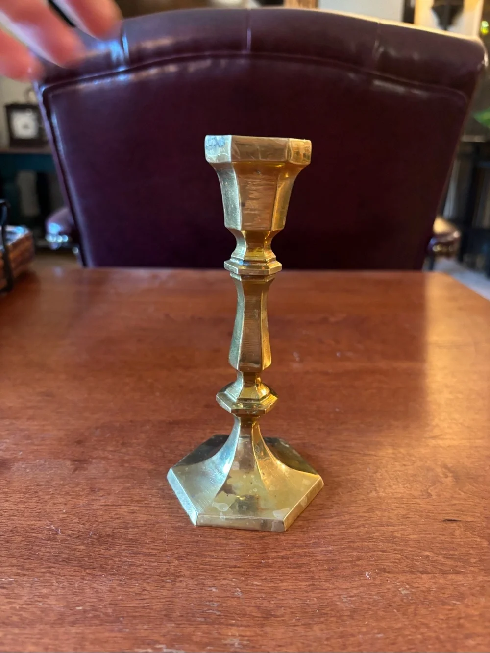 Solid Brass Candlestick 6.5”